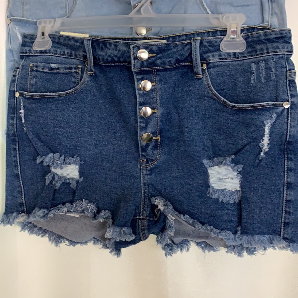 2 Nwt American Bazi 1X Denim Jogger Shorts - Picture 2 of 10